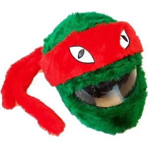 FunnyRiders Stoffen Motorhelm Hoes, Grappige Volgelaatshelm Hoes, Leuk Ontwerp, Accessoires voor Motorhelmen, Beschermt tegen Stof, Deuken, Krassen, Handgemaakt in Polen, Universele Maat (Rood)