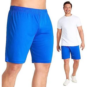 Heren Gym Shorts Quick Dry Running Shorts Jongens Tiener Lichtgewicht Footaball Shorts Athletic Performance Ademend Strand Workout Activewear (Blauw, L)