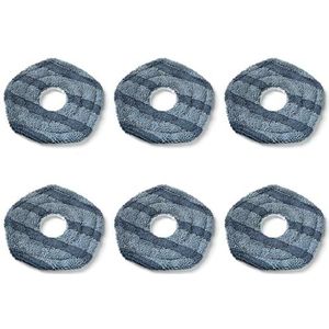 Odashen 6 Stks Mop Pads voor Eufy X10 Pro Omni voor Eufy X9 Pro Robot Stofzuigers, Wasbaar en Herbruikbare Zachte Dweilen Pad Vervanging Accessoires