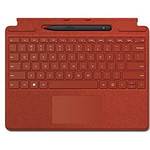 Microsoft Surface Pro Signature Type Cover Tablet Qwerty Toetsenbord + Pen - Poppy Red