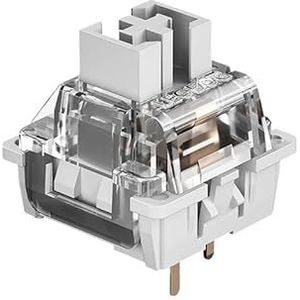 MQXFCZUX GrayWood V3-schakelaar, lineaire grijze schakelaars voor aangepast mechanisch toetsenbord, 3-pins doe-het-zelf gamingtoetsenbord, MX RGB hot-swap-schakelaar (70 stuks)