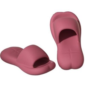Doucheschoenen, Eva Sandaal Slippers Dames Zomer, Binnen Thuis Badkamer Sandalen Buiten Dragen(Purple,39 EU)