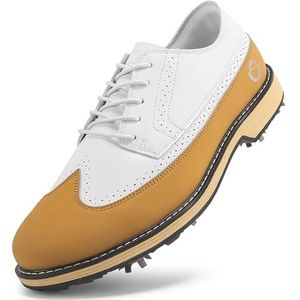 PENXZT Heren 9 Spikes Golfschoenen waterdichte sportschoenen,D,39 EU