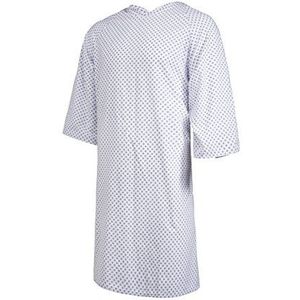 Clinotest Patiëntenhemd / nachthemd / ziekenhuishemd / patiëntenhemd / verzorgingsoverhemd, eenheidsmaat, in de kleur sterretjes blauw