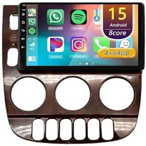 Android 15 Radio,voor Mercedes Benz ML 350 W163 2001-2005, 9 Inch Touchscreen Autoradio Met Wireless CarPlay Android Auto Bluetooth WIFI GPS-navigatie Swc(B1,A 4core (2G+32G))