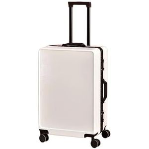 Case Universal Mute Wheel Grote capaciteit aluminium frame koffer 20 inch wachtwoord handbagage met wielen Valises (Color : Yellow, Size : 20 inch)