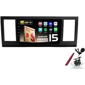 Android 15 Autoradio Sat Navi voor VW Caravelle 6(2015-2020) 9 Inch Touchscreen Multimedia Speler met Draadloze Carplay GPS Navigatie FM RDS Bluetooth 5G-WiFi SWC DSP,M120s