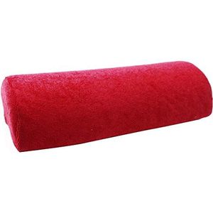 Brussels08 Mode Zachte Nail Art Kussen Handsteun Kussen Halve Kolom Nail Art Ontwerp Manicure Tafel Mat Arm Pols Handsteun Spons Armsteun Salon Hand Kussen Houder Rood