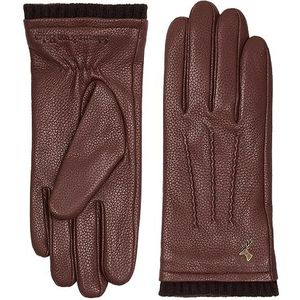 Schwartz & von Halen Leren Handschoenen Dames Scarlett - Hertenleren (American Deerskin) Handschoenen Met Warme Wollen Voering - Bruin L - 8