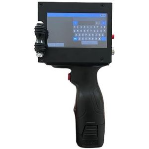 Draagbare Handheld Inkjetprinter Datum Afdrukken Batchcode Op Plastic Staal Glas Karton Hout 12,7 Mm