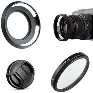 Camera Accessoires Bundel Set voor Sony Alpha ZV-E10 ZVE10 camera met 16-50mm Lens inclusief Metalen lenskap, UV-filter, Lensdop