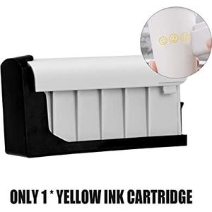 Draagbare inkjetprinter PrintPods Handheld Printer Mini Draagbare Inkjet Tattoo-printer met inktcartridge WiFi-verbinding voor codedatumlabel(Only Yellow ink)