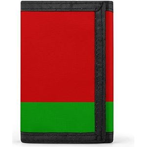 Wit-Russische Vlag Casual Heren Creditcardhouder Portefeuilles Voor Vrouwen Slanke Duurzame Portemonnee Met ID Venster