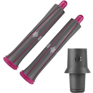 Dxyue 30 mm lange krultangen voor Dyson Airwrap Styler, met adapter voor Dyson haardroger om te zetten in krultang, styler