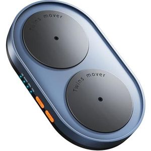 VAYDEER Dual Turntable Mouse Mover met instelbare intervallen en aan/uit schakelaar, USB-poort niet-detecteerbare muisjiggler simuleert realistische muisbeweging, muisschudder voor veilige