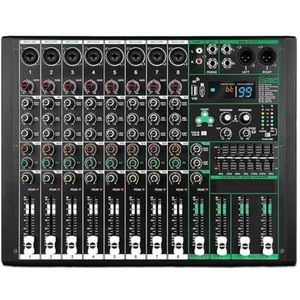 Audio DJ-mixer 8 Kanalen Audio Mixer Luid Tafel Professionele DJ Mixing Console 99 DSP Effecten 48V Fantoomvoeding For Sta Studio Podcast-apparatuur