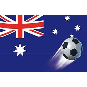 1art1 Voetbal XXL Poster Australia Country Flag Affisch Plakkaat 120x80 cm