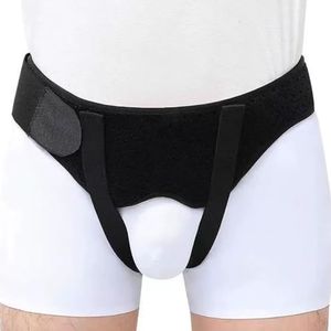 Hernia-Ondersteunend Ondergoed voor Heren, Hernia-Onderlegger, Verstelbare Liesband voor Mannen en Vrouwen met 2 Compressiepads, voor Enkele/Dubbele Liesbreuken(L)