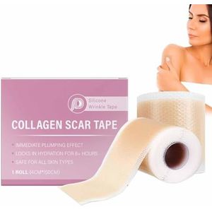 2pcs Silicone Scar Tape,Face Collagens Scar Tape,Silicone Care Patch Scars Tapes,Silicones Anti-Wrinkles Facial Sheets,Smooths Fine Lines,Extra-Large 59-Inch Roll,for All Skin Types