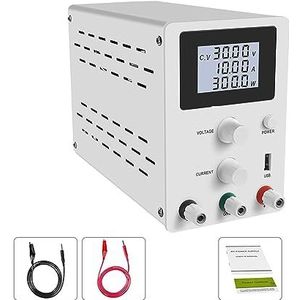 DC-voeding Digital Bench Gereguleerde Switching DC-voeding USB Verstelbare Laboratorium Stroombronregelaar Multi-bescherming (Color : R-SPS3010D W)
