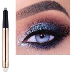 Dubbelkoppige metallic oogschaduwstick Shimmer oogschaduwpotlood Langdurige crème Oogschaduwpen Shimmerkleuren Smudger (Size : 10)