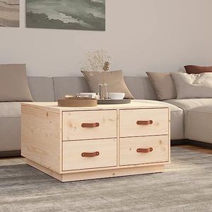 DIGBYS Salontafel 80x80x45 cm Massief Hout Grenen