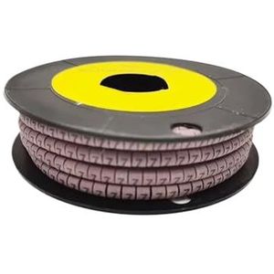 Draadnummermarkering, Kabelmarkering Multicolor cijfers 0-9 Pak van 250/500/1000 stuks 2,5 mm2 spiraal for 18AWG-12AWG(No.7,EC-3(250Pcs))