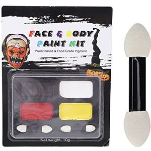 Body Paint, 4 kleuren Food Grade, sneldrogende gezichtsverfset, eenvoudige bediening voor feesten voor kunstscènes
