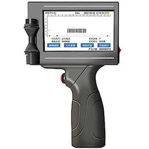 Draagbare inkjetprinter, Slimme handheld inkjetprinter Kleine automatische codeermachine Lopende band Label Verpakking Zak Qr Code Barcode Logo Printer(High adhesion)