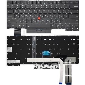Russisch verlicht laptoptoetsenbord voor ThinkPad S3-490 TP00108A S3 2018 20QC E490S(RU Black Backligh)