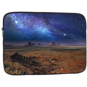 Nebula in Desert Monument Valley Landschap Laptophoes voor Vrouwen Slanke Laptop Case Cover Schokbestendige Beschermende Laptop Case Lichtgewicht Laptop Case Laptop Cover 10 Inch