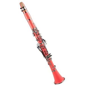muziekinstrumentklarinet Roze houtblazersinstrumentenset hars Bb-klarinet ABS wit koper vernikkeld 17 toetsen