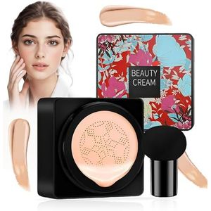 Mushroom Head Air Cushion CC Crème, Beauty Cream, vochtinbrengende foundation & concealer, whitening nude make-up met gelijkmatige huidkleur, langdurige vloeibare make-upbasis (natuurlijk)
