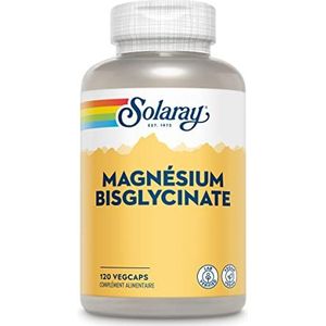 Solaray Magnesium bisglycinaat | veganistische formule en lab verified | 120 veganistische caps