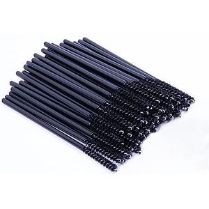 100 stuks wimpers, mascara toverstokken, wimpers borstel, voor wimper extensions, wenkbrauw oogschaduw wenkbrauwen make-up benodigdheden kit reiniging glitter applicator tool