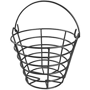 KOFULL Golfballen Emmer Metalen Golfbal Mand Duurzaam Golf Mand Bal Container Opslag Golf Accessoires (winkel 50 stks ballen)