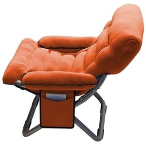 Zero Gravity Gestoffeerde Stoel, Opklapbare Ligstoel, Zit-slaap Verstelbare Loungestoel Met Zitkussen For Balkon, Tuin, Terraszitplaats, 500 Lbs. (Color : Orange)