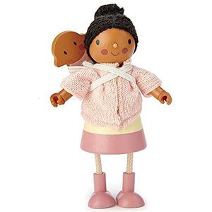 Tender Leaf Toys Mrs Forrester - Holzspielzeug Puppenhaus Puppe mit biegsamen Armen und Beinen - Perfekt für fantasievolles Spielen für Kinder - Ermutigen Sie Geschichtenerzählen-Aktivitäten