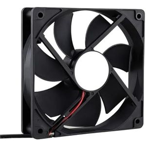 0,5A12025B5V2P Kogelgelagerde borstelloze ventilator, 120 mm x 25 mm, 2-pins, 0,3 A, 12 cm, 5 V, 12 V, 24 V, 120 mm x 120 mm x 25 mm, voor pc-behuizing