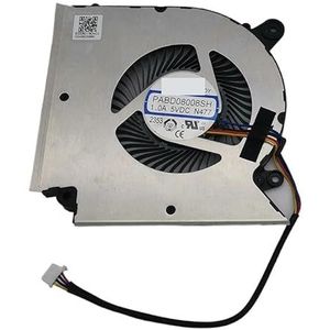 Laptop CPU GPU-ventilatorkoeler voor MSI GL76 GF76 GF66 GL66 MS1581 MS17L1 PABD08008SH PAAD06015SL DC5V(N477)
