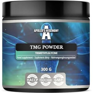 TMG Poeder 300g - Betaïne - 2000mg Trimethylglycine per portie - 150 porties per verpakking - Zonder toevoegingen - Ondersteuning metabolieten - van Apollo's Hegemony