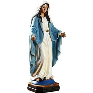Maagd Maria Standbeeld Heilige Maria Figuur Deco Figuur Moeder God Maria Lourdes - Kunsthars, 22,4 x 7,1 cm Sculptuur