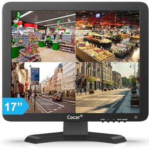 CCTV-monitor - 17 inch - Zwart - HD - 4:3 - VGA HDMI AV BNC