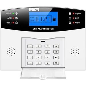 Alarmsysteem APP Afstandsbediening Alarmpaneel Schakelbaar 9 Talen Draadloos Home Security Alarmsysteem Kaartarm Uitschakelen Voor huis appartement kantoor (Color : B)