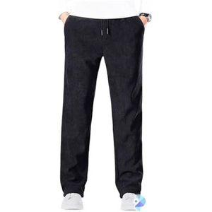 Thermische Joggingbroek Met Sherpavoering For Heren Warme Winterjoggingbroek Met 2 Zakken(Blue,3XL)