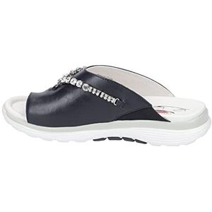 Gabor Damesschoenen - comfortabele slippers Rollingsoft, donkerblauw, 38 EU