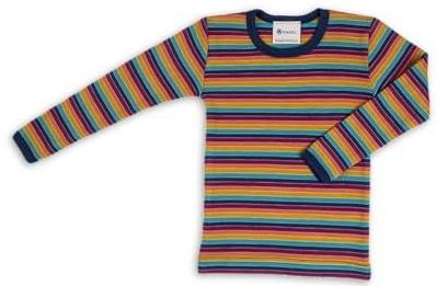 Engel Natuur Kinderonderhemd met lange mouwen, 70% kbT-merinowol, 30% zijde, GOTS-gecertificeerd, Made in Germany (92, multicolour), Meerkleurig, 92