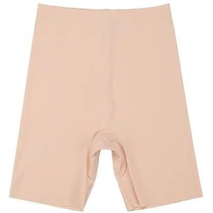 Ijszijde broeken, katoenen broeken, naadloze damesbroeken, kant for veiligheidsbroeken, zomer dames for veiligheidsbroeken (Color : Beige, Size : XL)