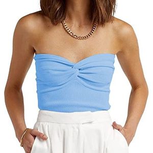Mouwloze Tube Top, Elegante Strapless Top, Huidvriendelijk, Casual, Elegant, Zacht Polyester voor Het Dagelijks Leven, Werk voor Vrouwen (#2)