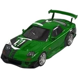1/64 Voor RX-7 FD3S RE Groene Diecast Model Auto (Color : A, Size : No box)